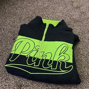 Victoria’s Secret pink half zip up
